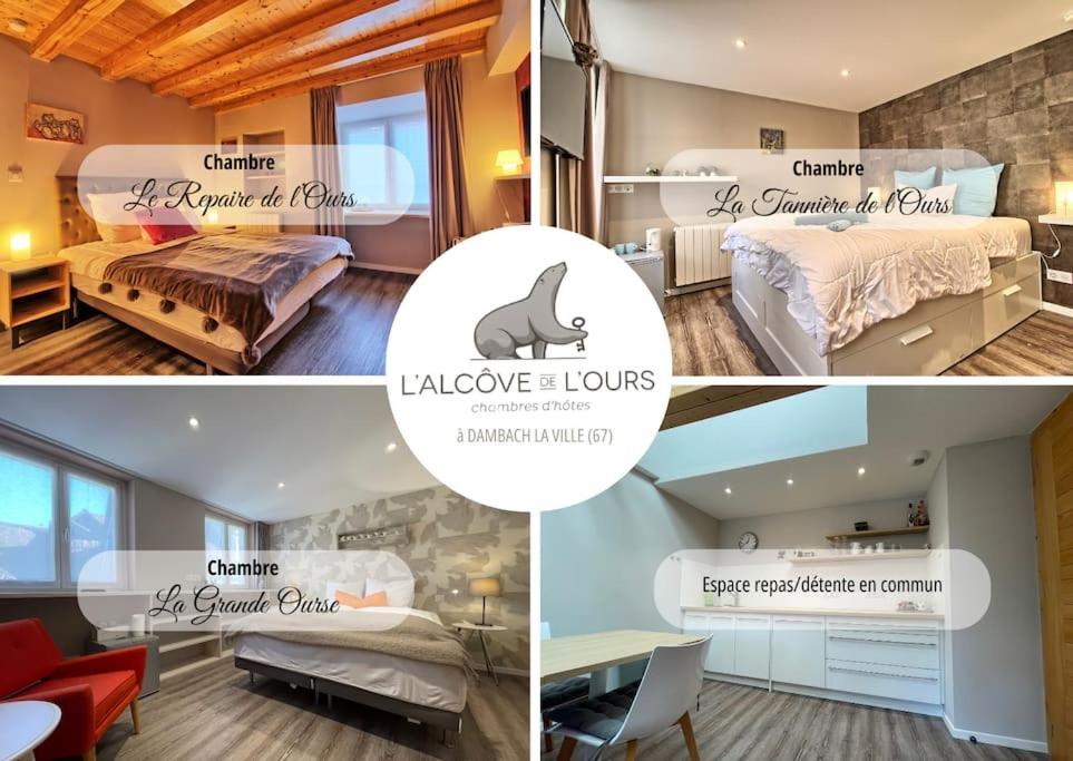 Le Repaire De L'Ours - L'Alcove De L'Ours - Chambre Cosy 2 Pers Dambach Zewnętrze zdjęcie